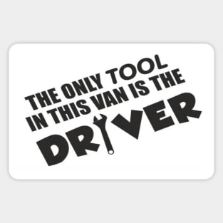 Funny driver and tools sticker Sticker